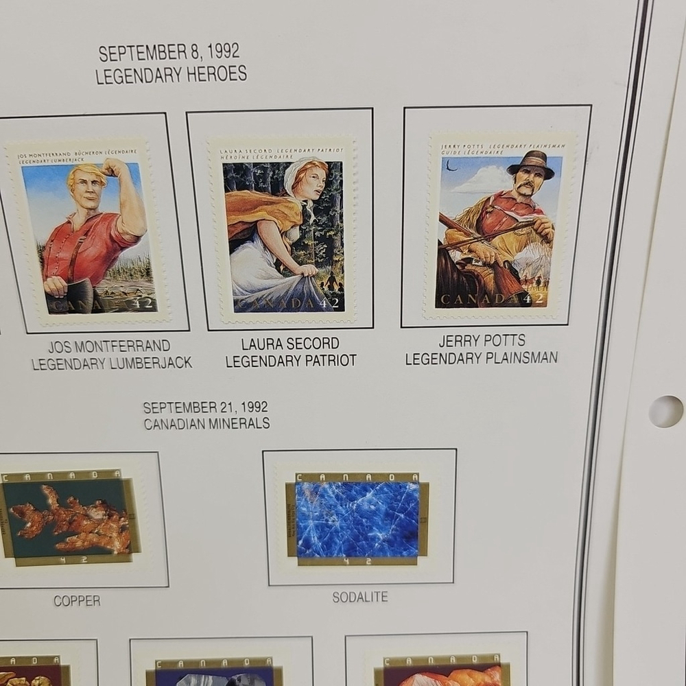 Stamps Canada Collection Will Jackman Jos Montferrand Laura Secord Jerry Potts - Picture 7 of 11